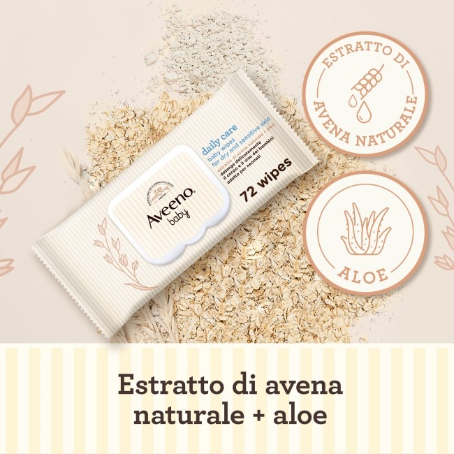 AVEENO SALVIETTE 72PEZZI